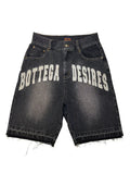 BOTTEGA DESIRES DENIM SHORTS (BLACK)